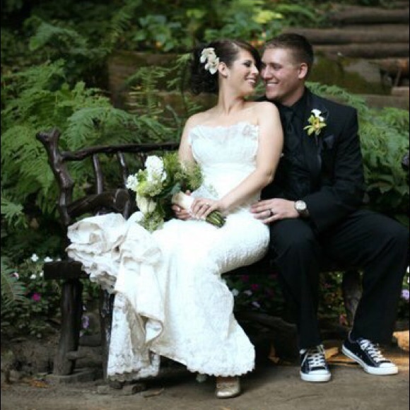 Romona Keveza Lace Wedding Dress - Picture 3 of 6